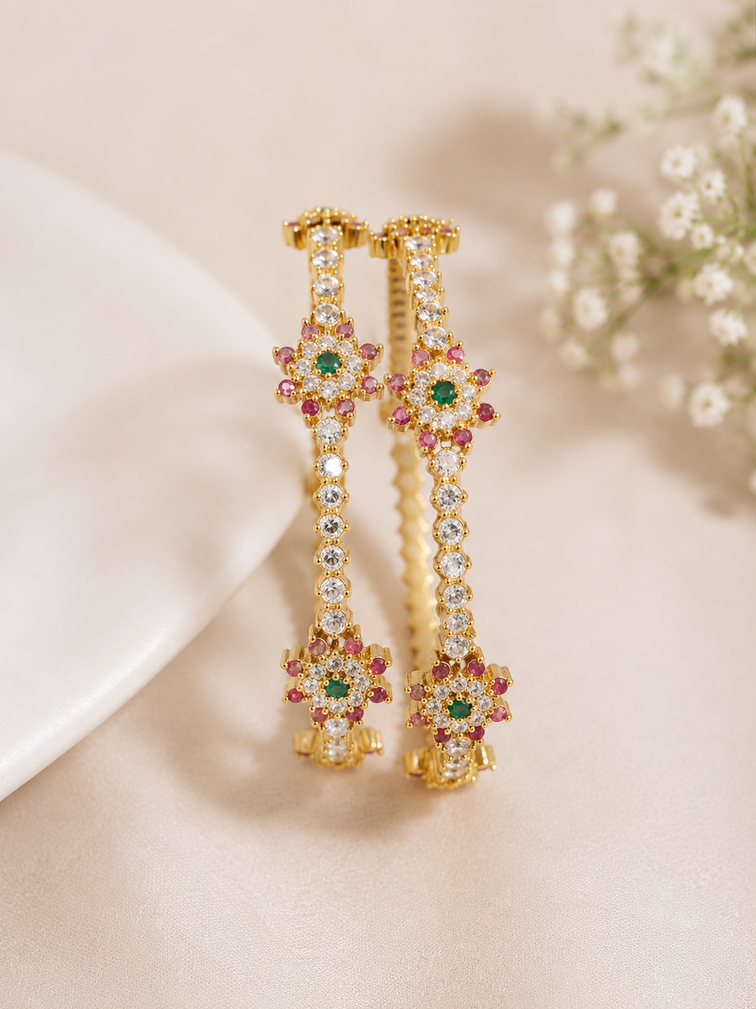 Premium gold AD bangles