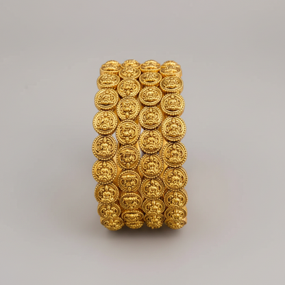 Antique Temple Gold Replica Bangles | Traditional Bridal Bangles