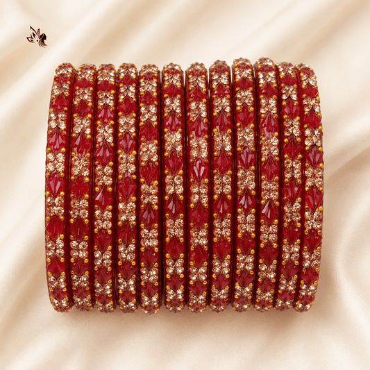 Exquisite Handcrafted Glass Bangles Set – Vibrant Multi-Color Trending Designs