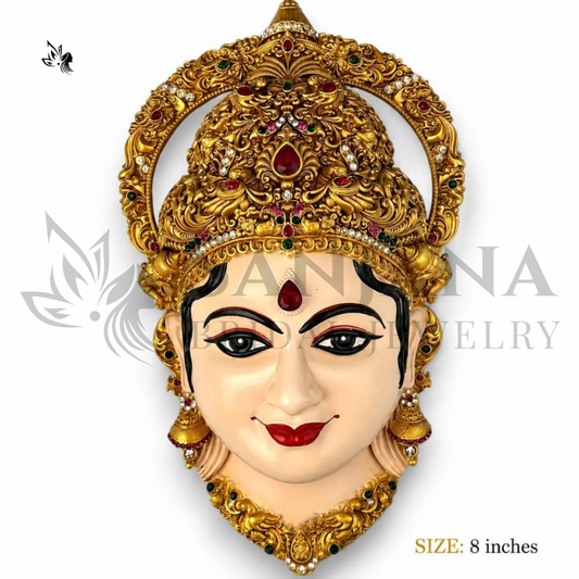 Lakshmi Amman Face Idol for Varalakshmi Vratham | Divine Pooja Decoration