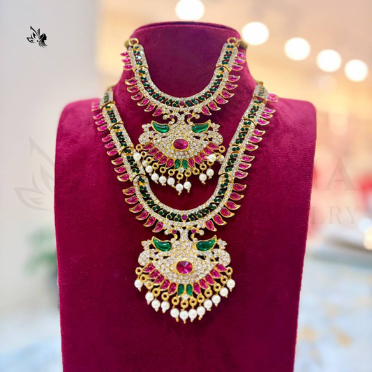 Divine Lakshmi Pooja Doll Jewelry Set for Varalakshmi Vratham & Festivals
