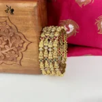 Colored stone traditional bangle