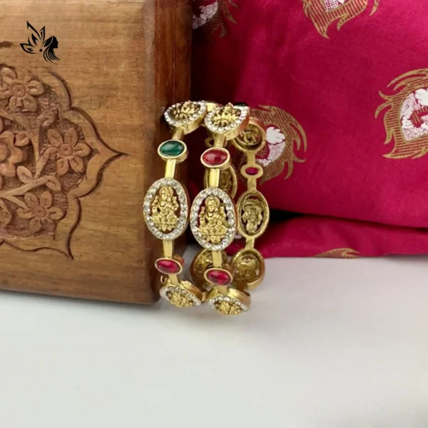 Bold designer stone bangle - Image 2