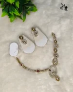 American Diamond Gold Necklace