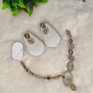 American Diamond Gold Necklace